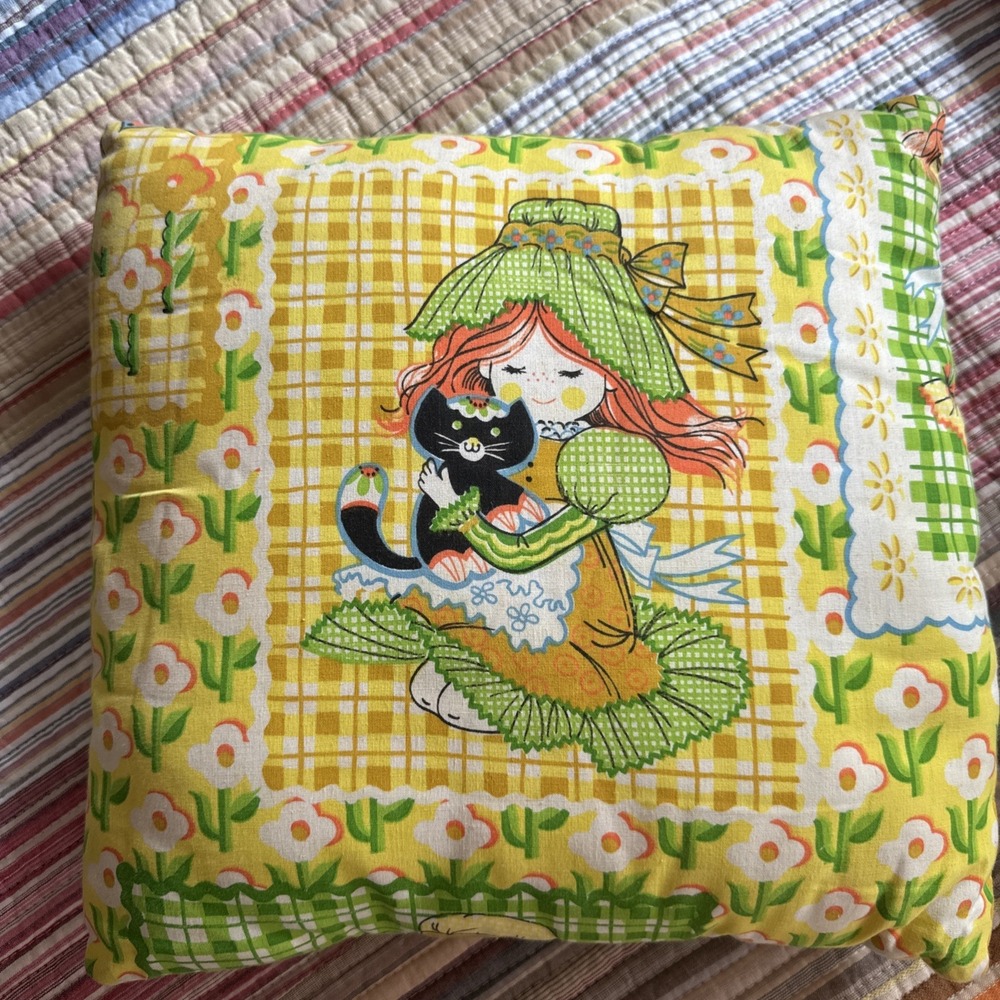 Vtg Sears Katie's Patchwork Pillow Featured in Stranger Things MCM